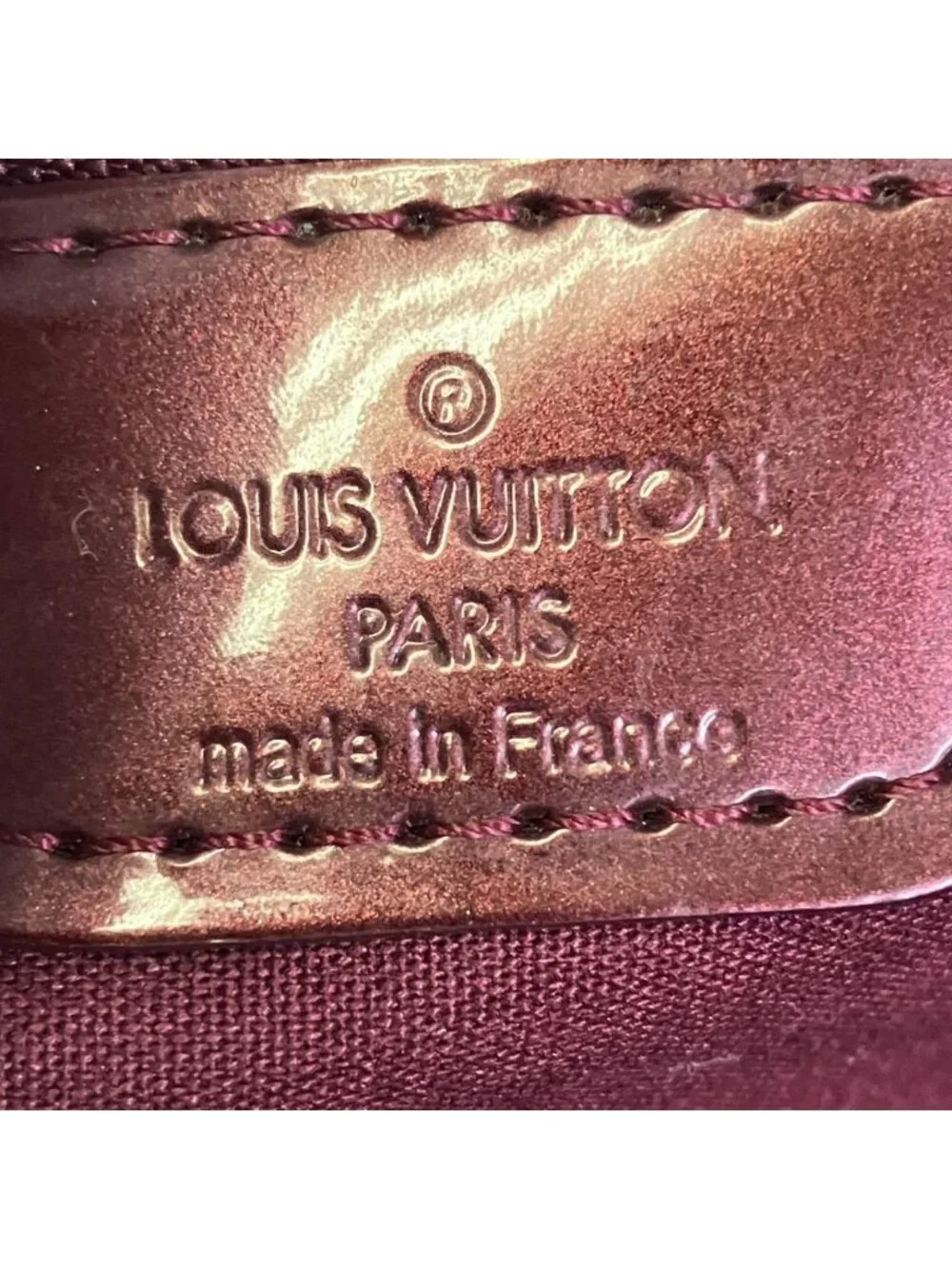 Louis Vuitton Wilshire PM Monogram Vernis Handbag Canvas